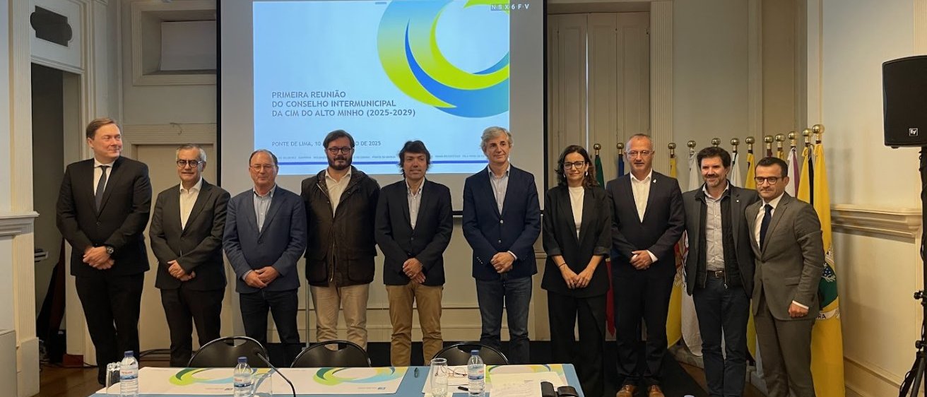 Presidentes dos dez munic&iacute;pios do Alto Minho que integram o Conselho Intermunicipal - Mandato 2025-2029